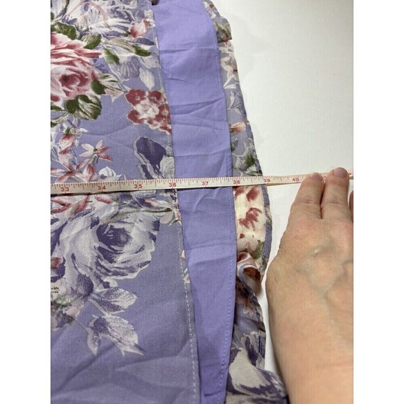 ASTR the Label Kiana Dress Light Purple Floral Small Ruffles Ruched Wedding - Picture 9 of 16